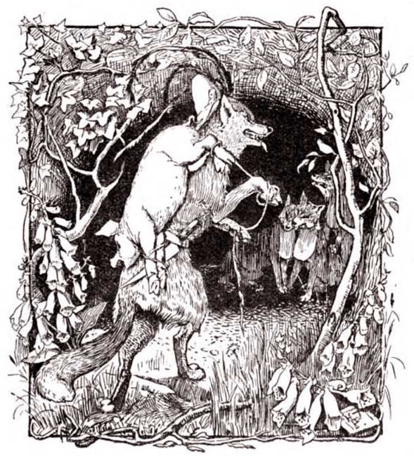 H.J. Ford - The fox caught Whitey and carried her off to his den. H.J. Ford - The fox caught Whitey and carried her off to his den.