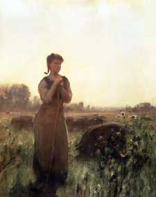 Arthur Hacker - The Farm Girl Arthur Hacker - The Farm Girl