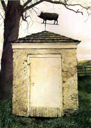 James Wyeth - The Pig House James Wyeth - The Pig House