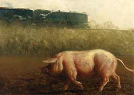 James Wyeth - Pig And The Train James Wyeth - Pig And The Train